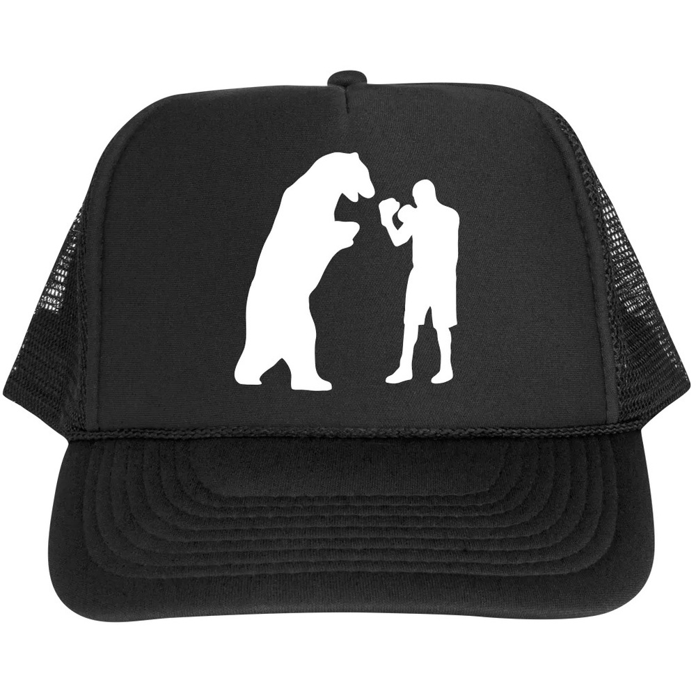 Foam/Mesh 5 panel snapback trucker with Mammal Icon heat transfer art.